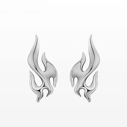 1 Pair Classic Style Flame 304 Stainless Steel None None Ear Studs