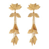 1 Pair Classic Style Flower Plating Iron Drop Earrings