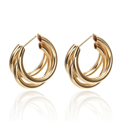 1 Pair Classic Style Geometric Plating Alloy Earrings