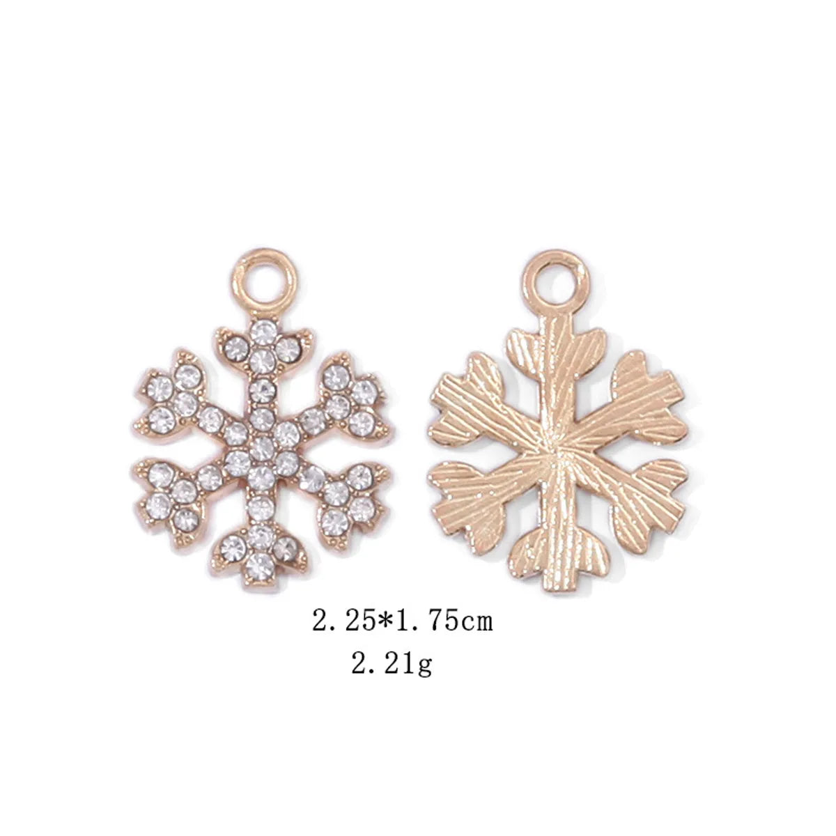 1 Pair Classic Style Geometric Santa Claus Snowflake Alloy Drop Earrings Ear Studs