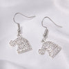 1 Pair Classic Style Geometric Santa Claus Snowflake Alloy Drop Earrings Ear Studs