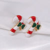 1 Pair Classic Style Geometric Santa Claus Snowflake Alloy Drop Earrings Ear Studs