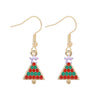 1 Pair Classic Style Geometric Santa Claus Snowflake Alloy Drop Earrings Ear Studs