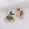 1 Pair Classic Style Geometric Santa Claus Snowflake Alloy Drop Earrings Ear Studs