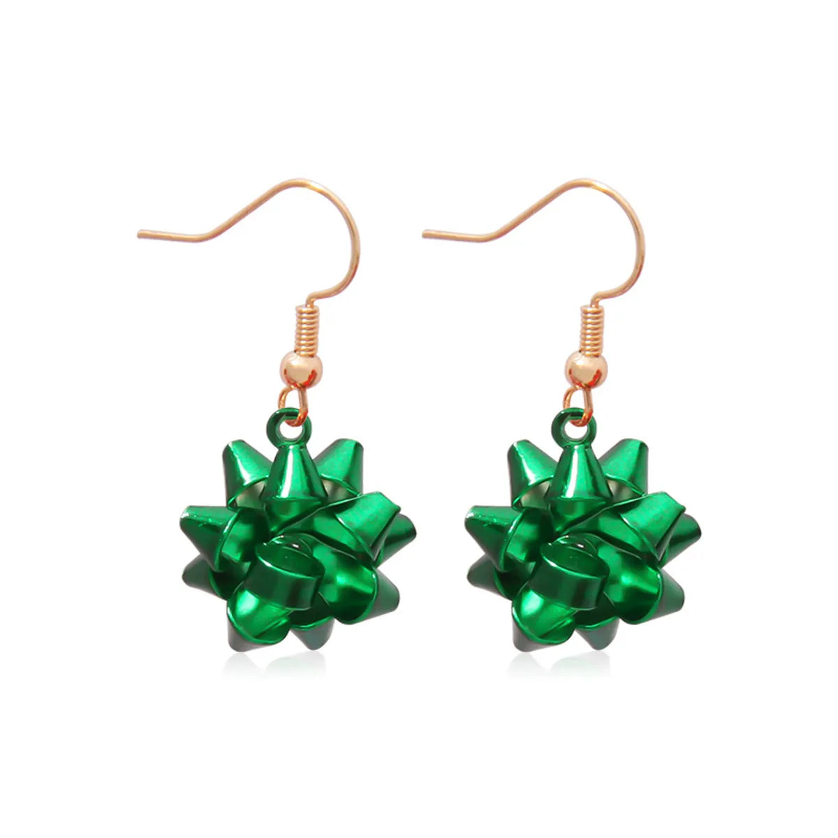 1 Pair Classic Style Geometric Santa Claus Snowflake Alloy Drop Earrings Ear Studs