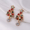 1 Pair Classic Style Geometric Santa Claus Snowflake Alloy Drop Earrings Ear Studs