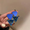 1 Pair Classic Style Heart Shape Inlay Alloy Zircon Drop Earrings