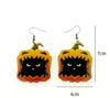 1 Pair Classic Style Pumpkin Water Droplets Printing Wood