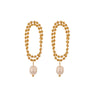 1 Pair Classic Style Solid Color Chain Plating 304 Stainless Steel Plastic 18K Gold Plated Drop Earrings