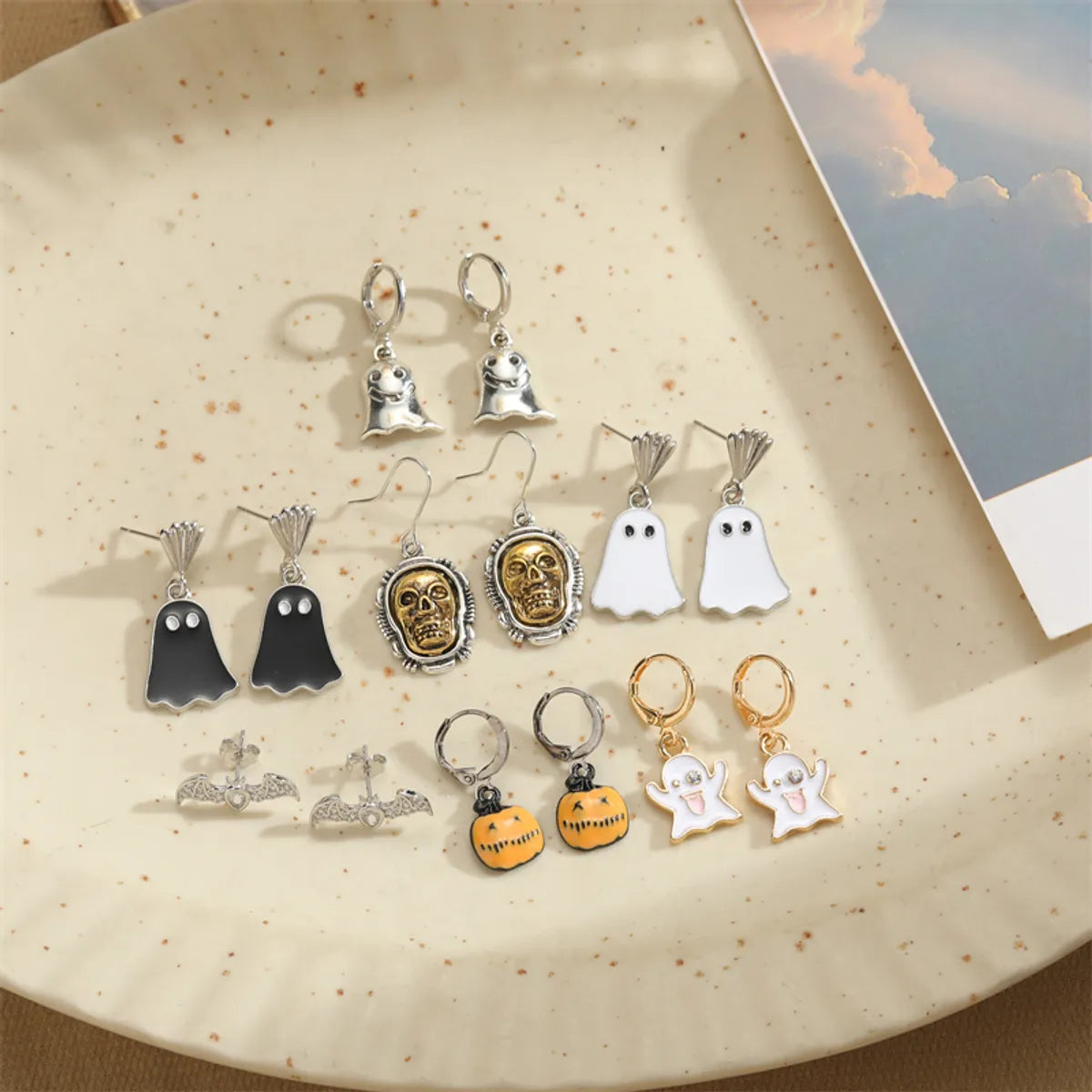 1 Pair Commute Cartoon Plating Alloy Gold Plated Drop Earrings