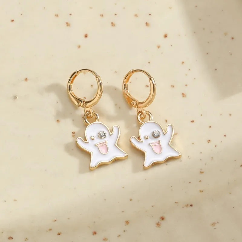 1 Pair Commute Cartoon Plating Alloy Gold Plated Drop Earrings