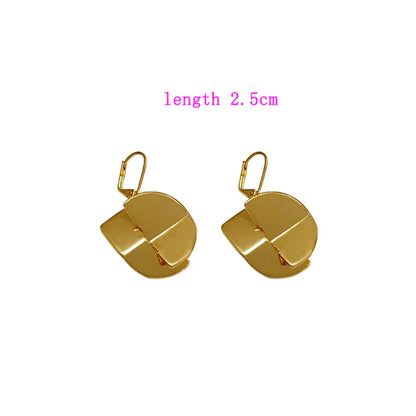 1 Pair Commute Irregular Irregular Copper 18K Gold Plated Drop Earrings