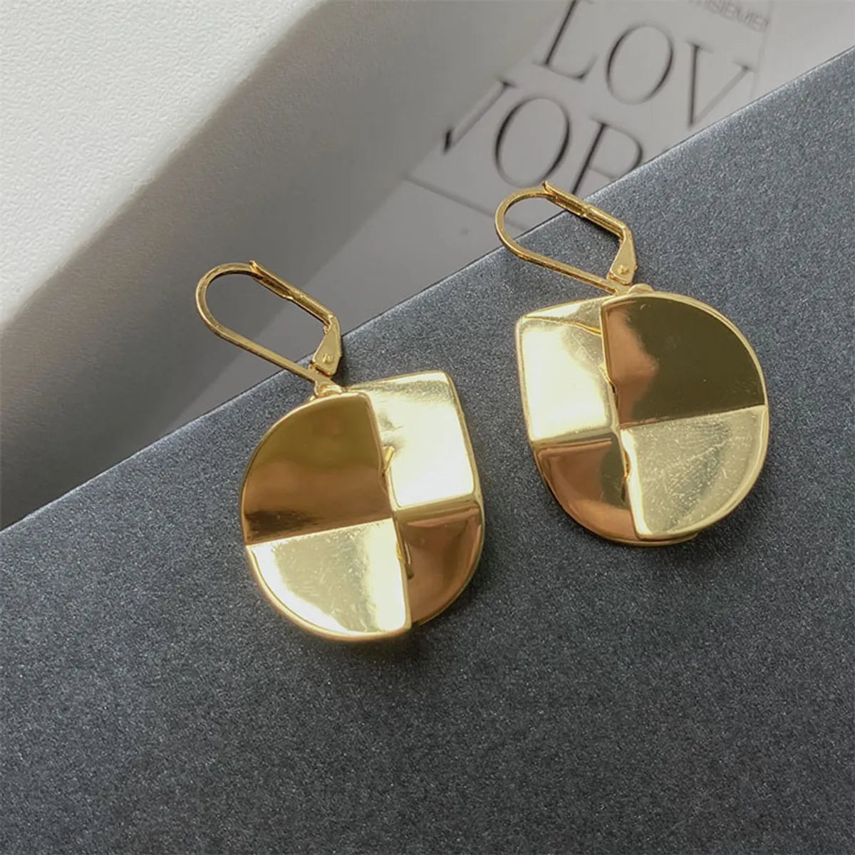 1 Pair Commute Irregular Irregular Copper 18K Gold Plated Drop Earrings