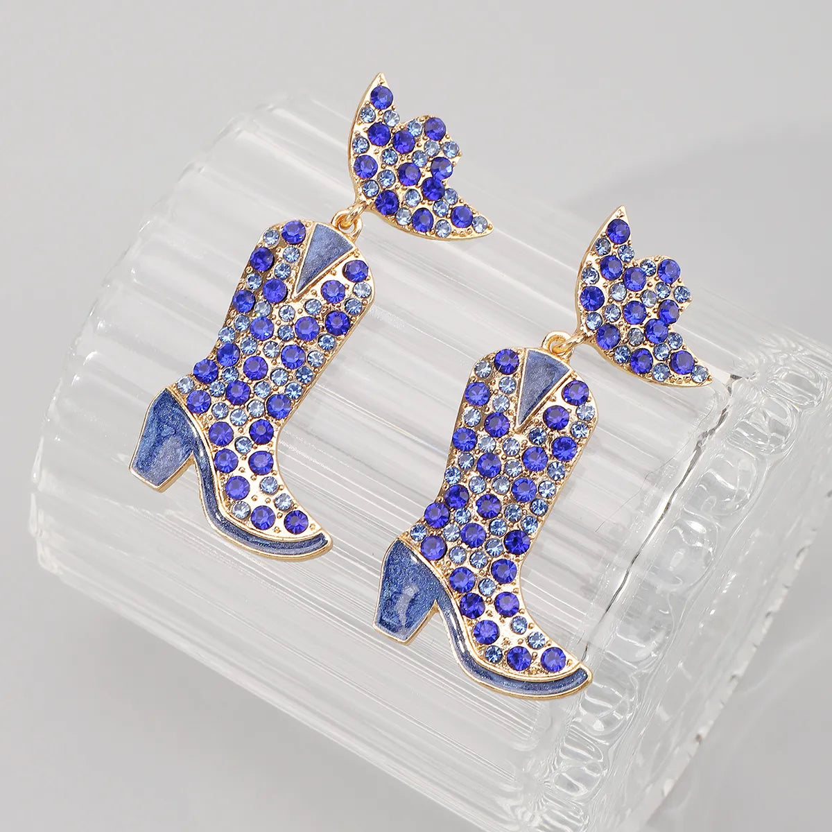 1 Pair Cowboy Style Modern Style Printing Alloy Drop Earrings