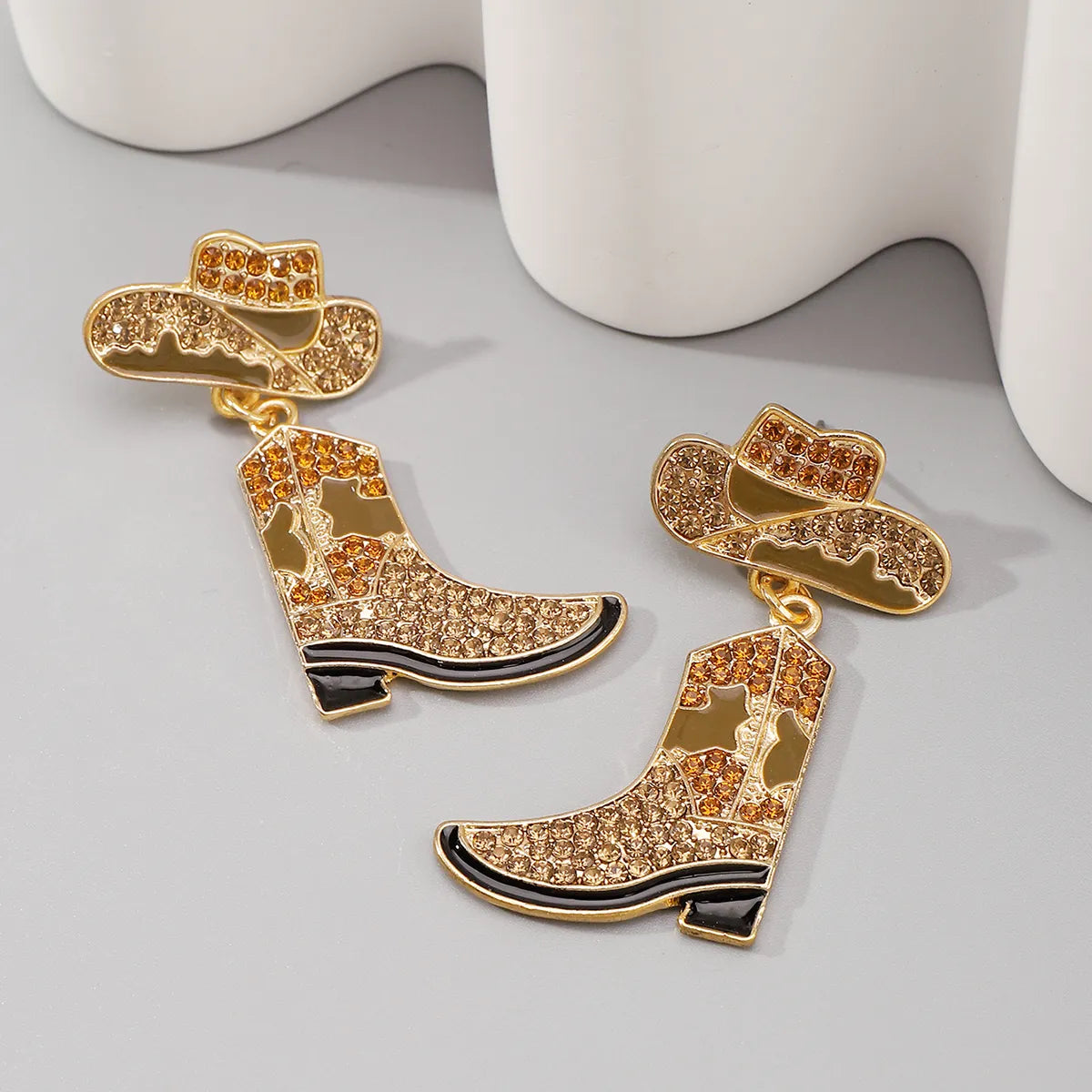 1 Pair Cowboy Style Modern Style Shoe Alloy Drop Earrings