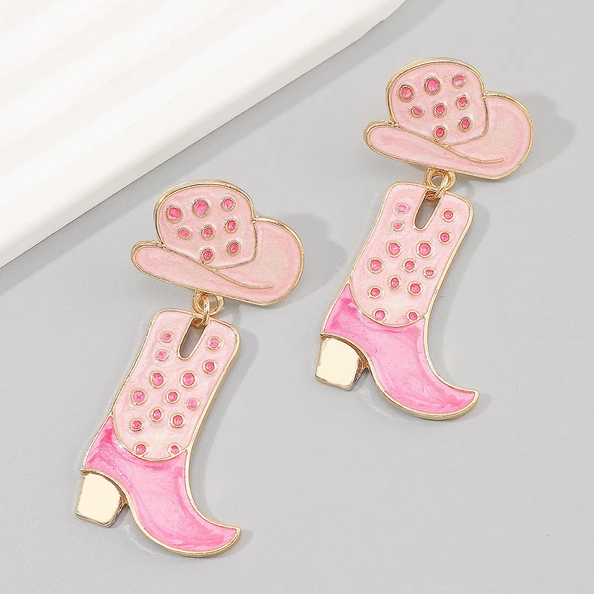 1 Pair Cowboy Style Modern Style Shoe Alloy Drop Earrings