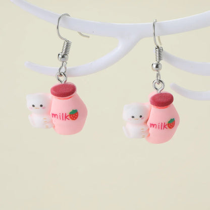 1 Pair Cute Animal Alloy Drop Earrings