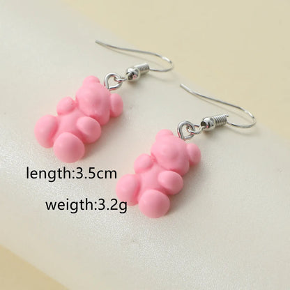 1 Pair Cute Animal Alloy Drop Earrings