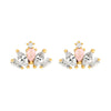 1 Pair Cute Animal Fruit Starfish Inlay Alloy Rhinestones Ear Studs