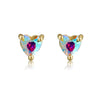 1 Pair Cute Animal Fruit Starfish Inlay Alloy Rhinestones Ear Studs