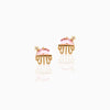 1 Pair Cute Animal Fruit Starfish Inlay Alloy Rhinestones Ear Studs