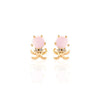 1 Pair Cute Animal Fruit Starfish Inlay Alloy Rhinestones Ear Studs