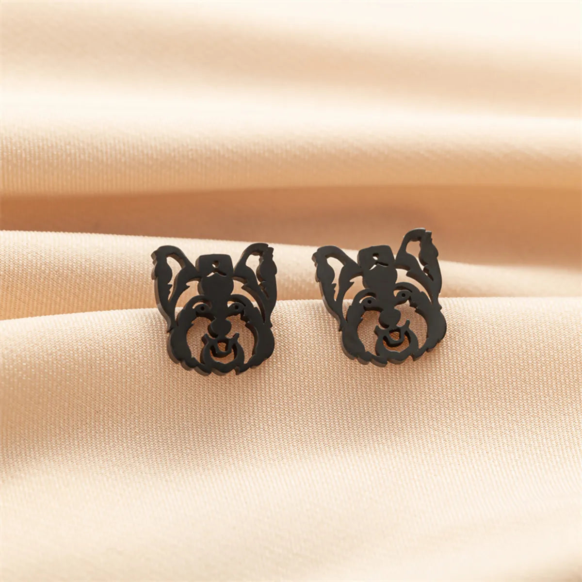 1 Pair Cute Basic Classic Style Dog Lion Cat Polishing Plating 304 Stainless Steel 18K Gold Plated Ear Studs