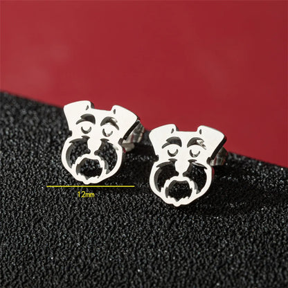 1 Pair Cute Basic Classic Style Dog Lion Cat Polishing Plating 304 Stainless Steel 18K Gold Plated Ear Studs