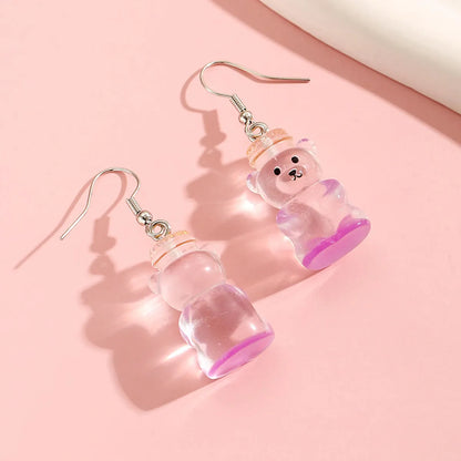 1 Pair Cute Bear Arylic Ear Hook