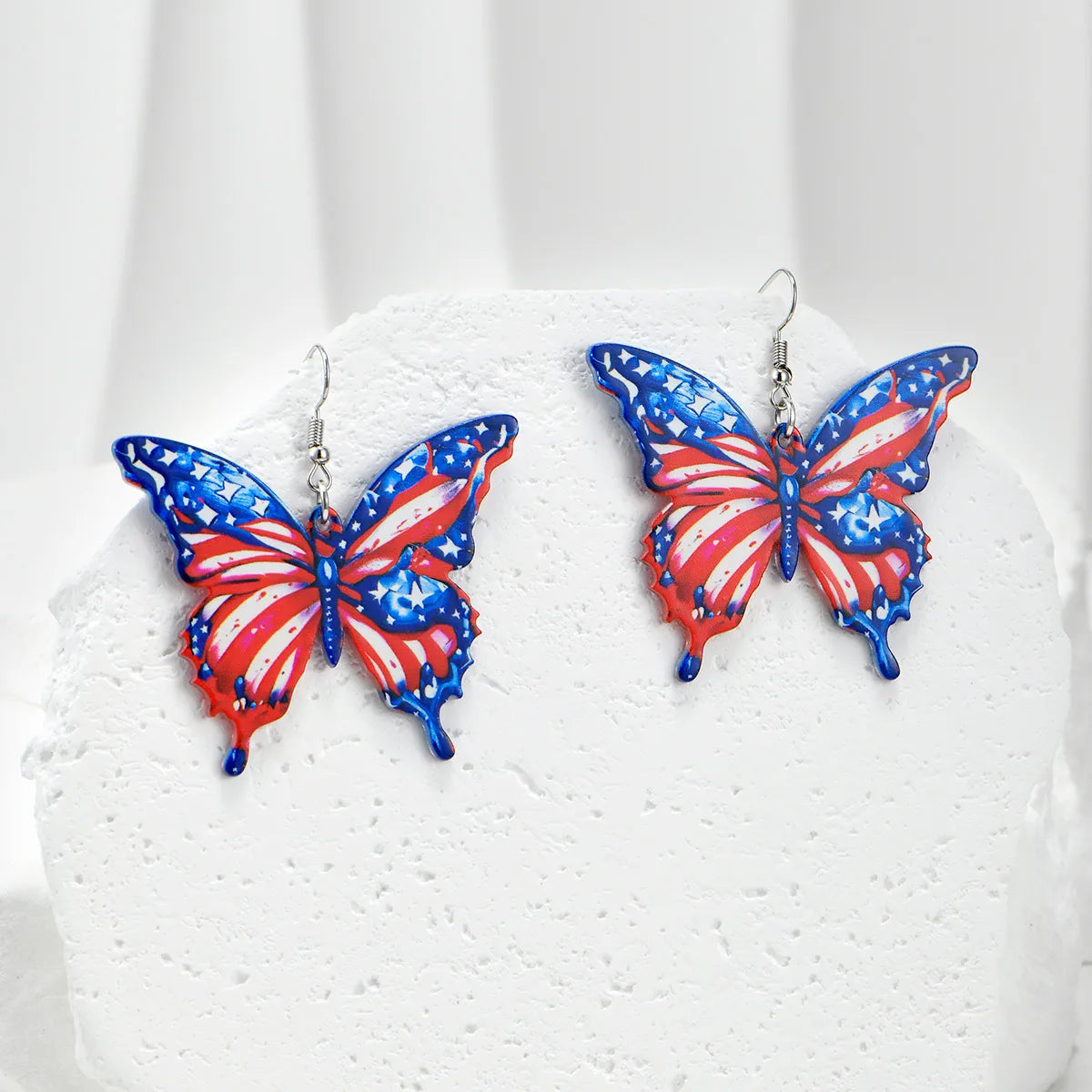 1 Pair Cute Butterfly Arylic Drop Earrings