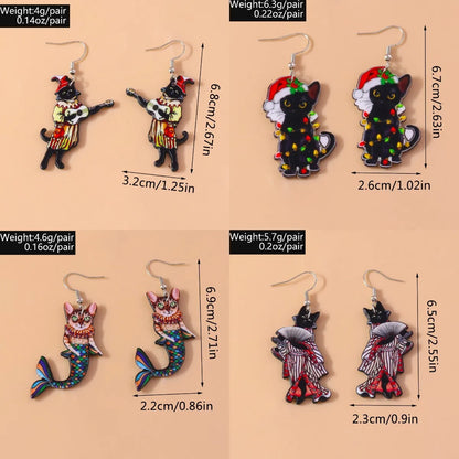 1 Pair Cute Cartoon Character Plastic Zinc Alloy Drop Earrings