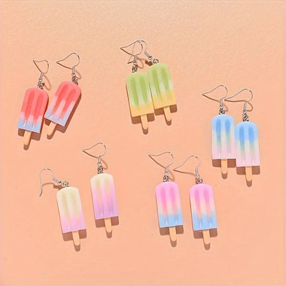 1 Pair Cute Cartoon Resin Drop Earrings