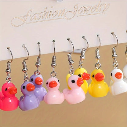 1 Pair Cute Cartoon Resin Drop Earrings