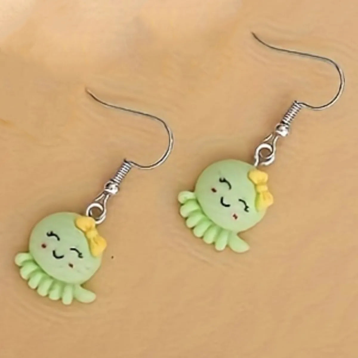 1 Pair Cute Cartoon Resin Drop Earrings