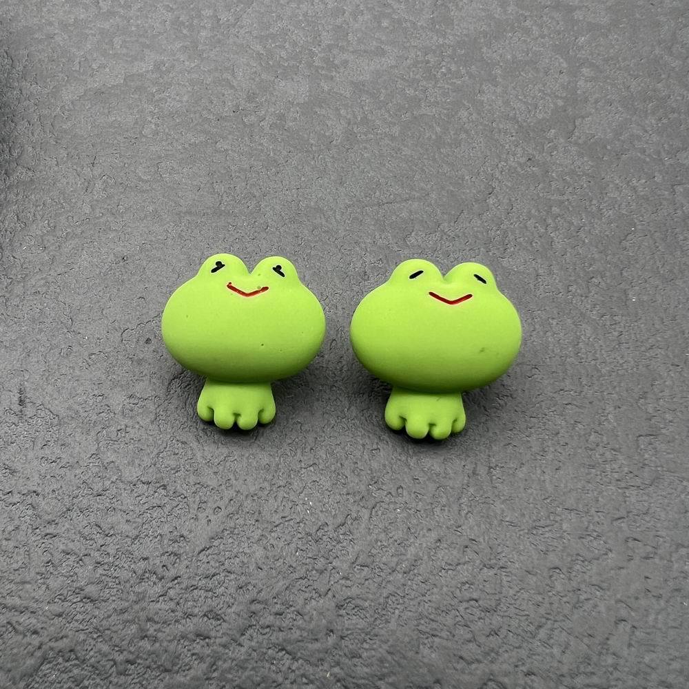 1 Pair Cute Cartoon Dinosaur Flower Resin Women'S Ear Studs