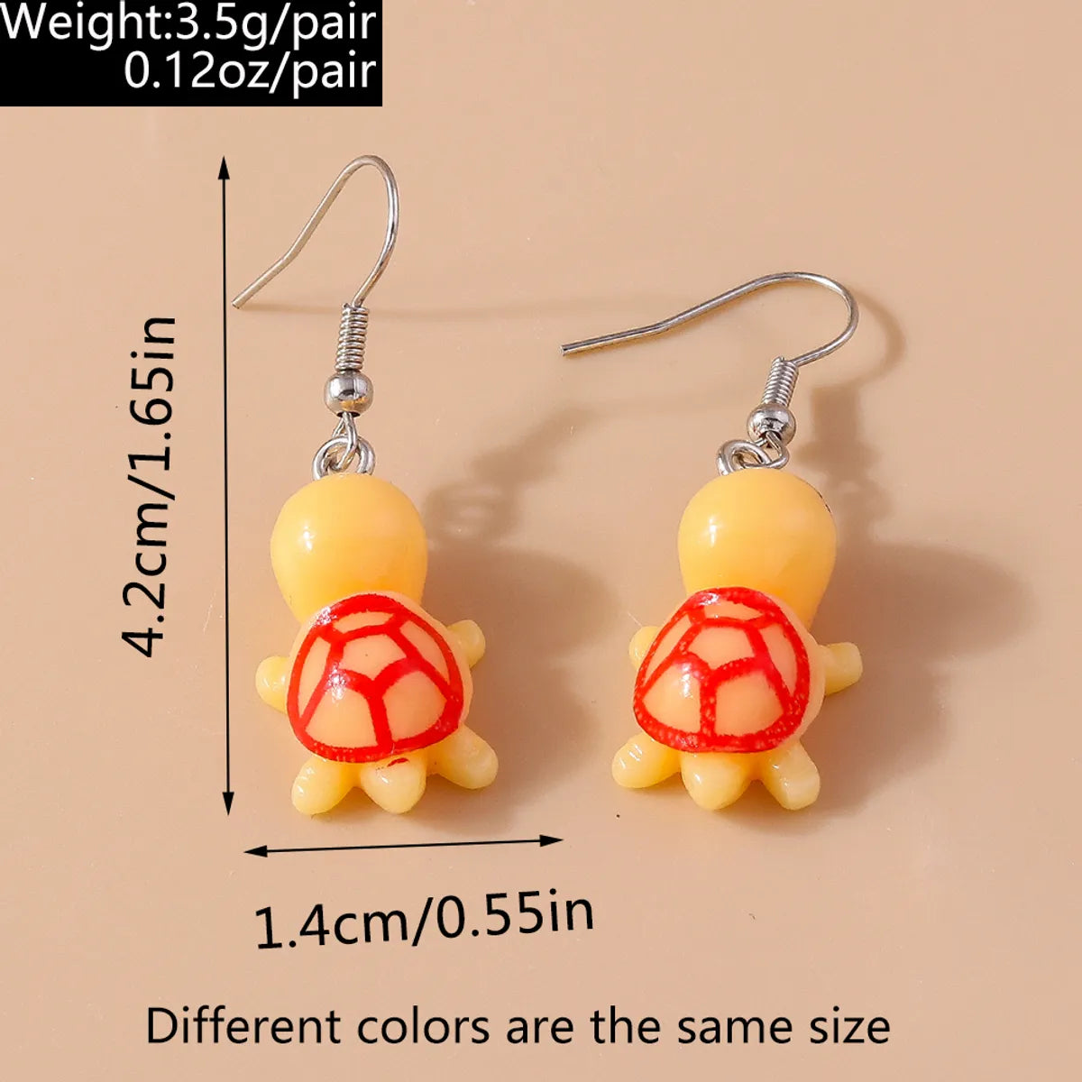 1 Pair Cute Cartoon Zinc Alloy Drop Earrings