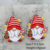 1 Pair Cute Christmas Hat Christmas Tree Santa Claus Wood Ear Hook