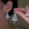 1 Pair Cute Christmas Tree Alloy Drop Earrings