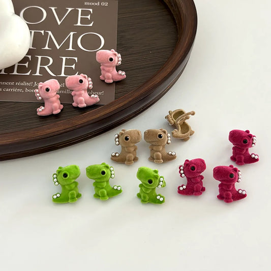 1 Pair Cute Dinosaur Plating Alloy Ear Cuffs Ear Studs