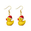 1 Pair Cute Duck Plastic Drop Earrings