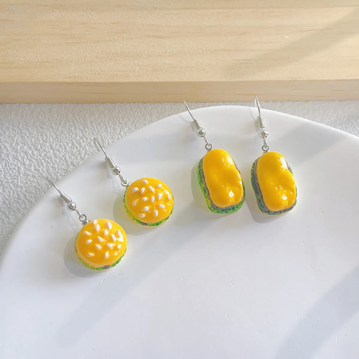 1 Pair Cute Food Resin Drop Earrings