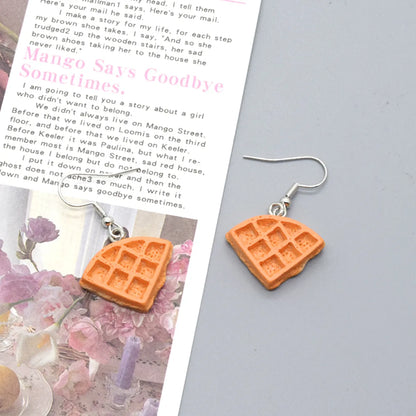 1 Pair Cute Food Resin Drop Earrings