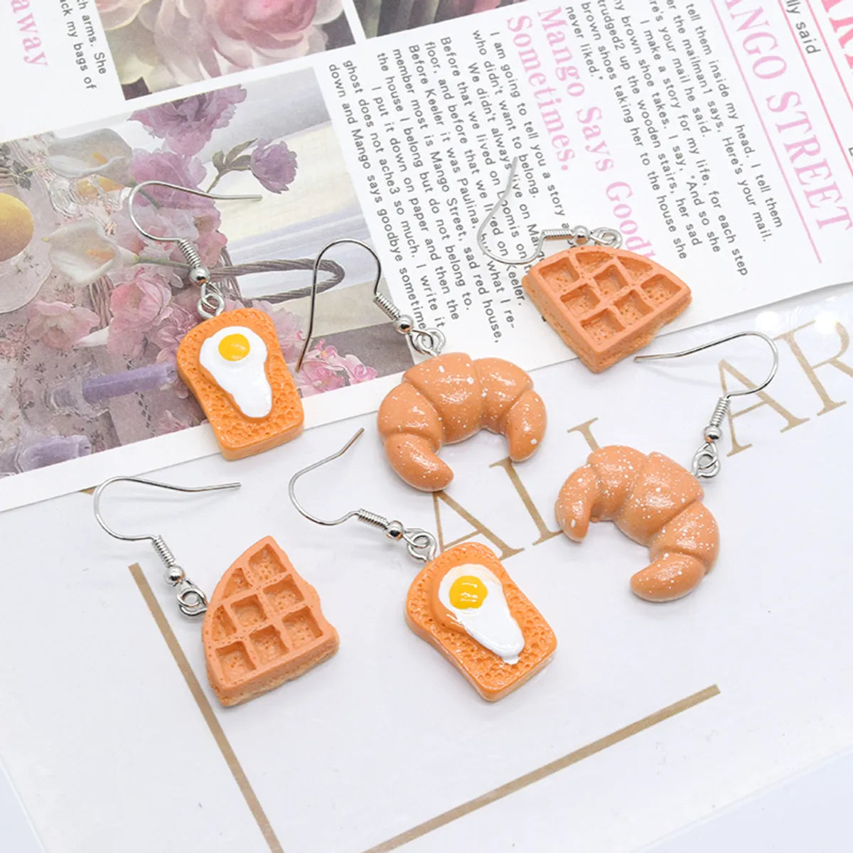 1 Pair Cute Food Resin Drop Earrings