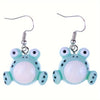 1 Pair Cute Frog Resin Drop Earrings