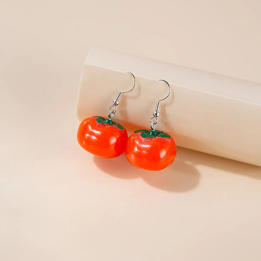 1 Pair Cute Fruit Resin Women's Earrings