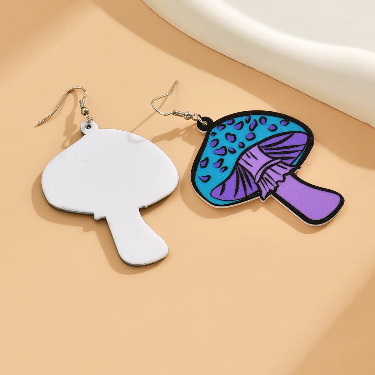 1 Pair Cute Funny Artistic Mushroom Arylic Drop Earrings