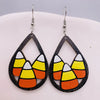 1 Pair Cute Funny Cartoon Character Leaf Water Droplets Wood Drop Earrings