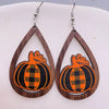 1 Pair Cute Funny Cartoon Character Leaf Water Droplets Wood Drop Earrings