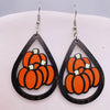 1 Pair Cute Funny Cartoon Character Leaf Water Droplets Wood Drop Earrings