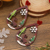 1 Pair Cute Funny Pastoral Santa Claus Plating Hollow Out Wood Silver Plated Earrings